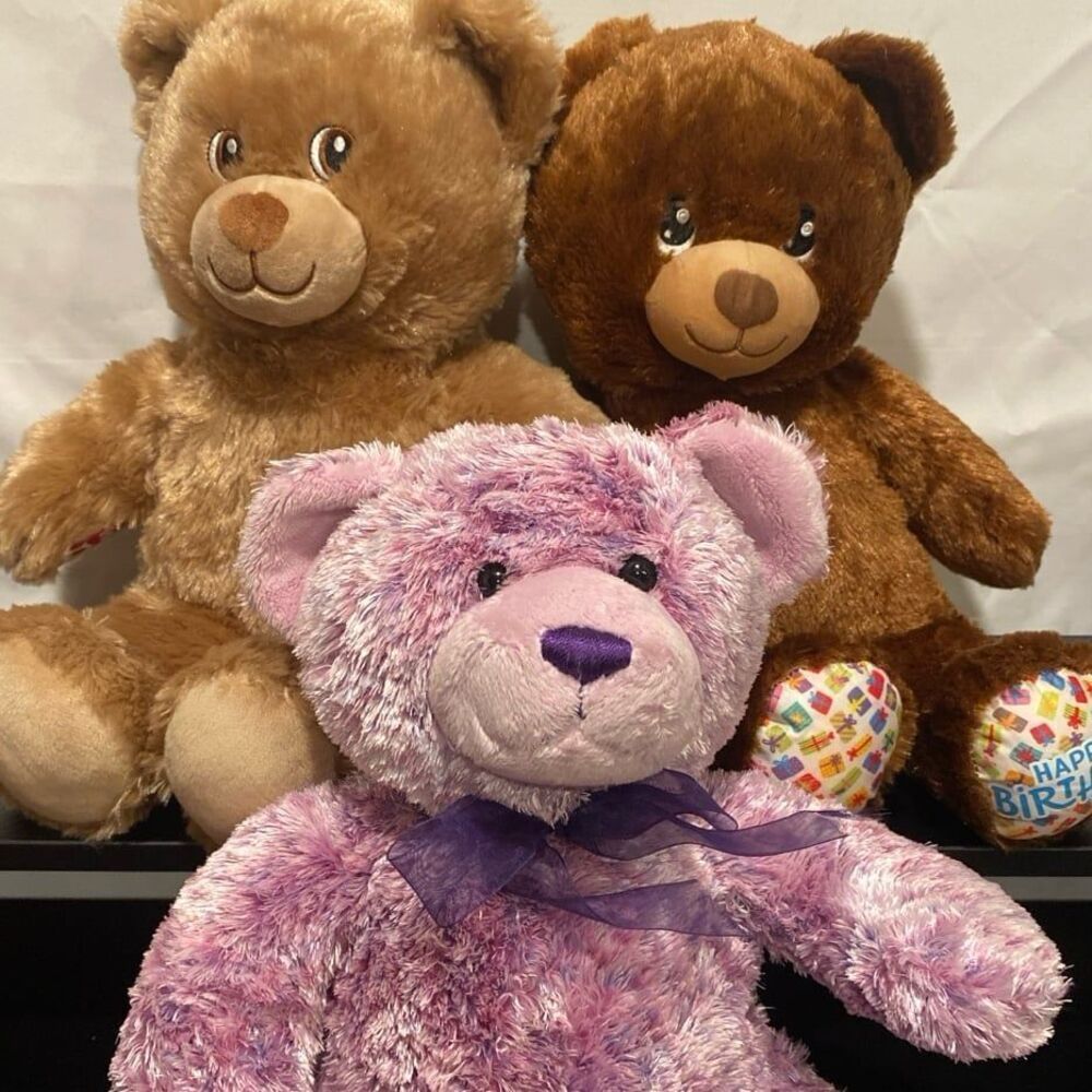 Build a Bear Bundle - Lil Cub , Singing Happy Birthday Bear and Lavendar Bear